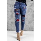 Blue Plaid Patchwork...