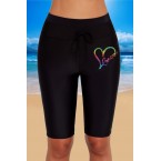 Black Heart Shape Le...